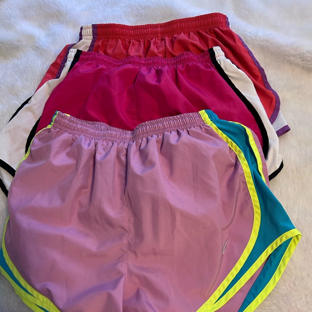 Nike tempo drifit bundle 3 pairs of shorts size small